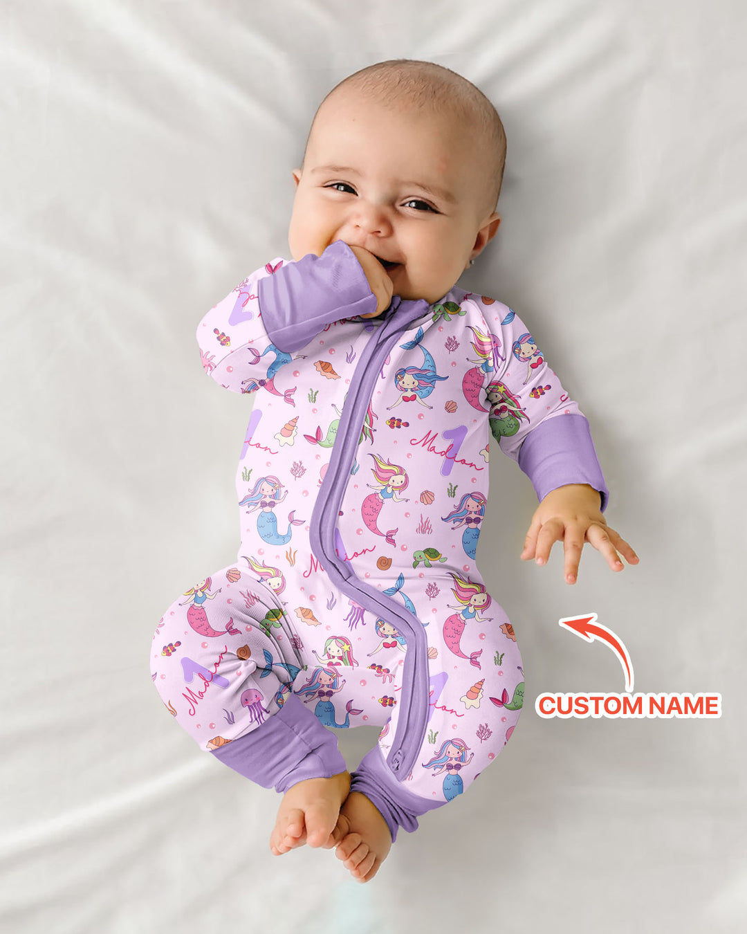 Gerippte Babykleidung mit individuellem Foto - Weich &amp; Skizzenhaft