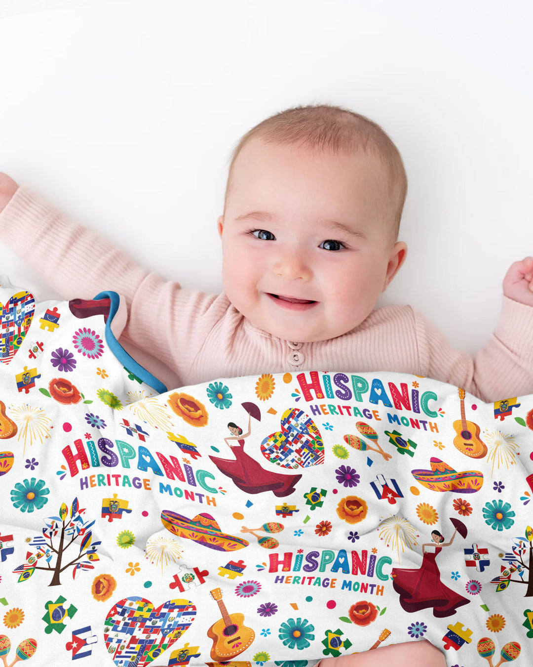 Fiesta Hispanic Heritage Month Bamboo Blanket