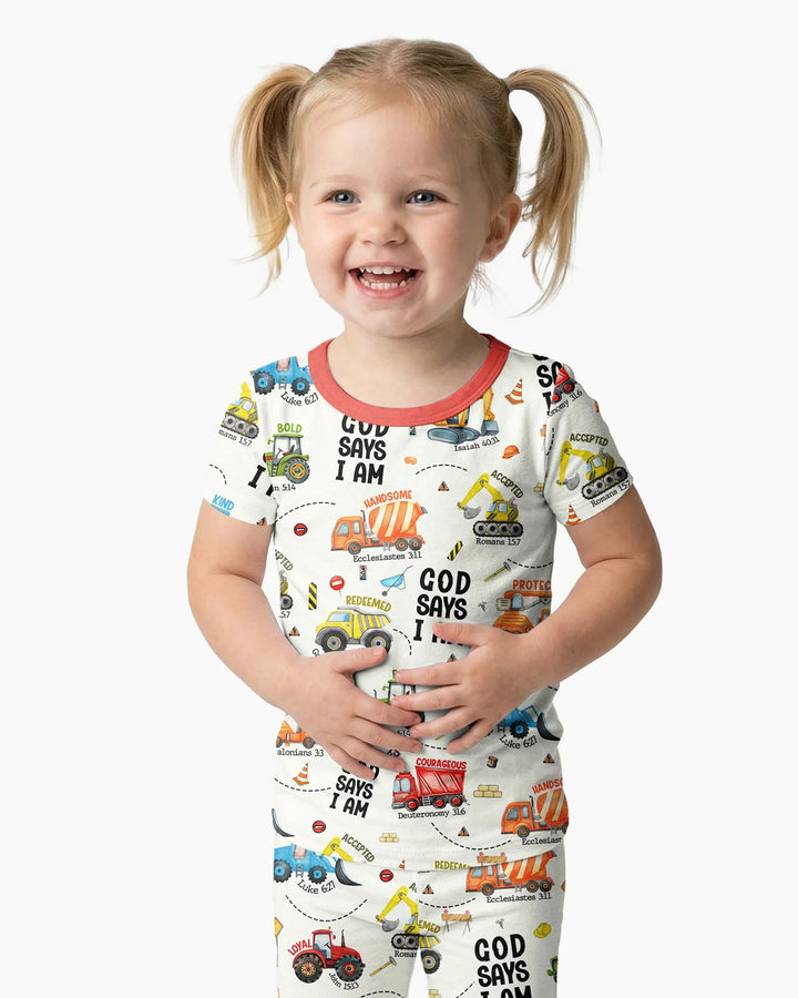 Zweiteiliges, kurzärmliges Pyjama-Set mit Marienkäfern