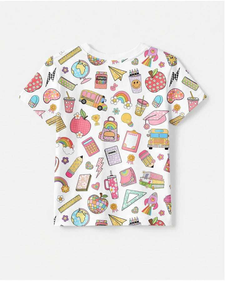 Preppy Back to School Bamboo Crewneck T-Shirt