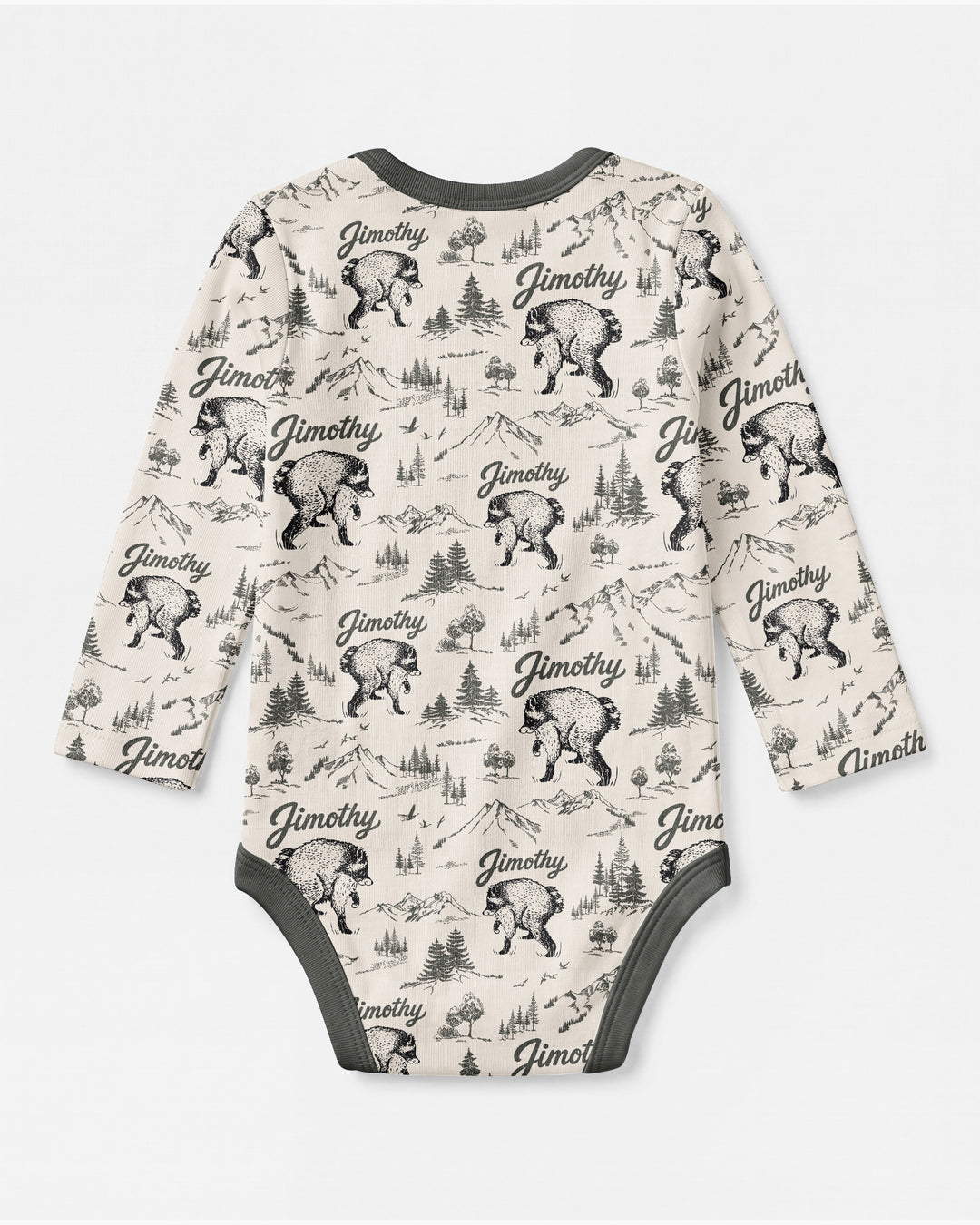 Gerippte Babykleidung mit individuellem Foto - Weich &amp; Skizzenhaft