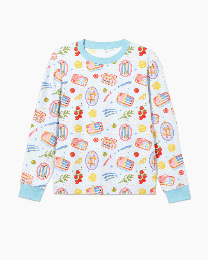 Preppy Sardines Bamboo Men's Pajama Set