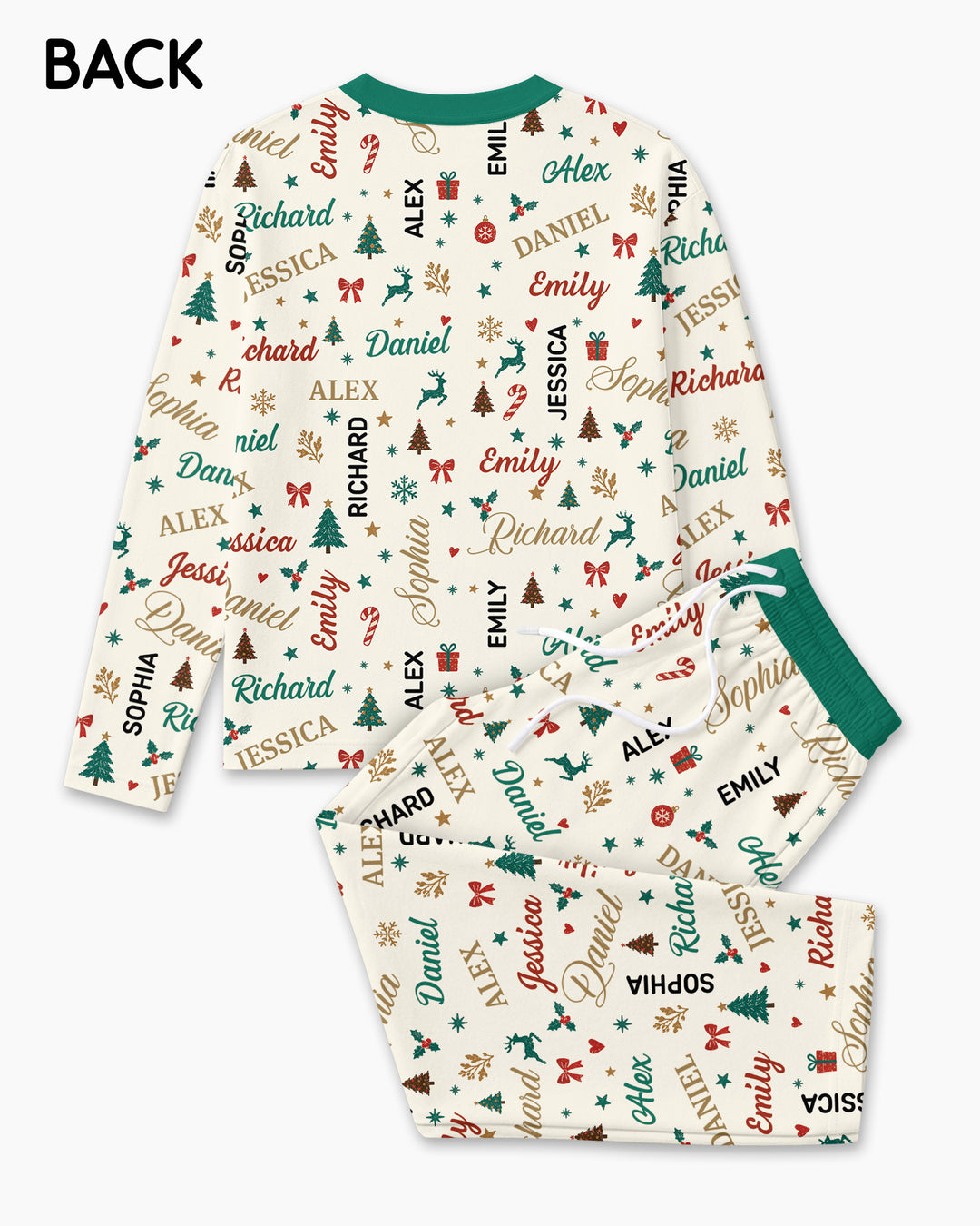 Custom Daddy Christmas Belongs To Bamboo Men's Pajama Set