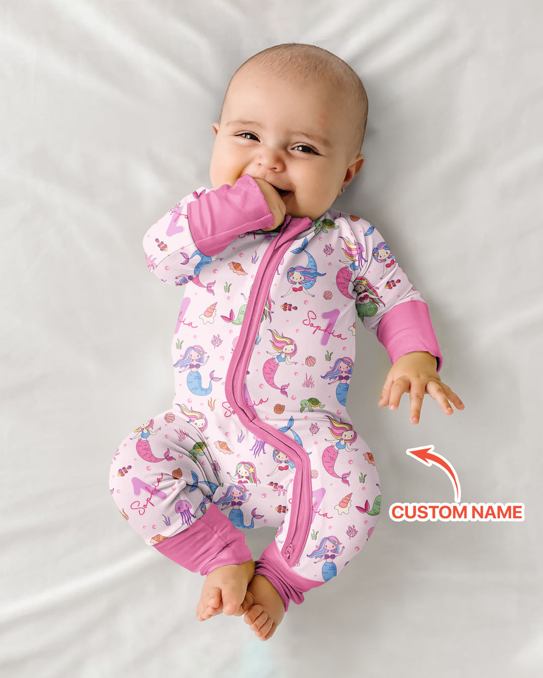 Gerippte Babykleidung mit individuellem Foto - Weich &amp; Skizzenhaft