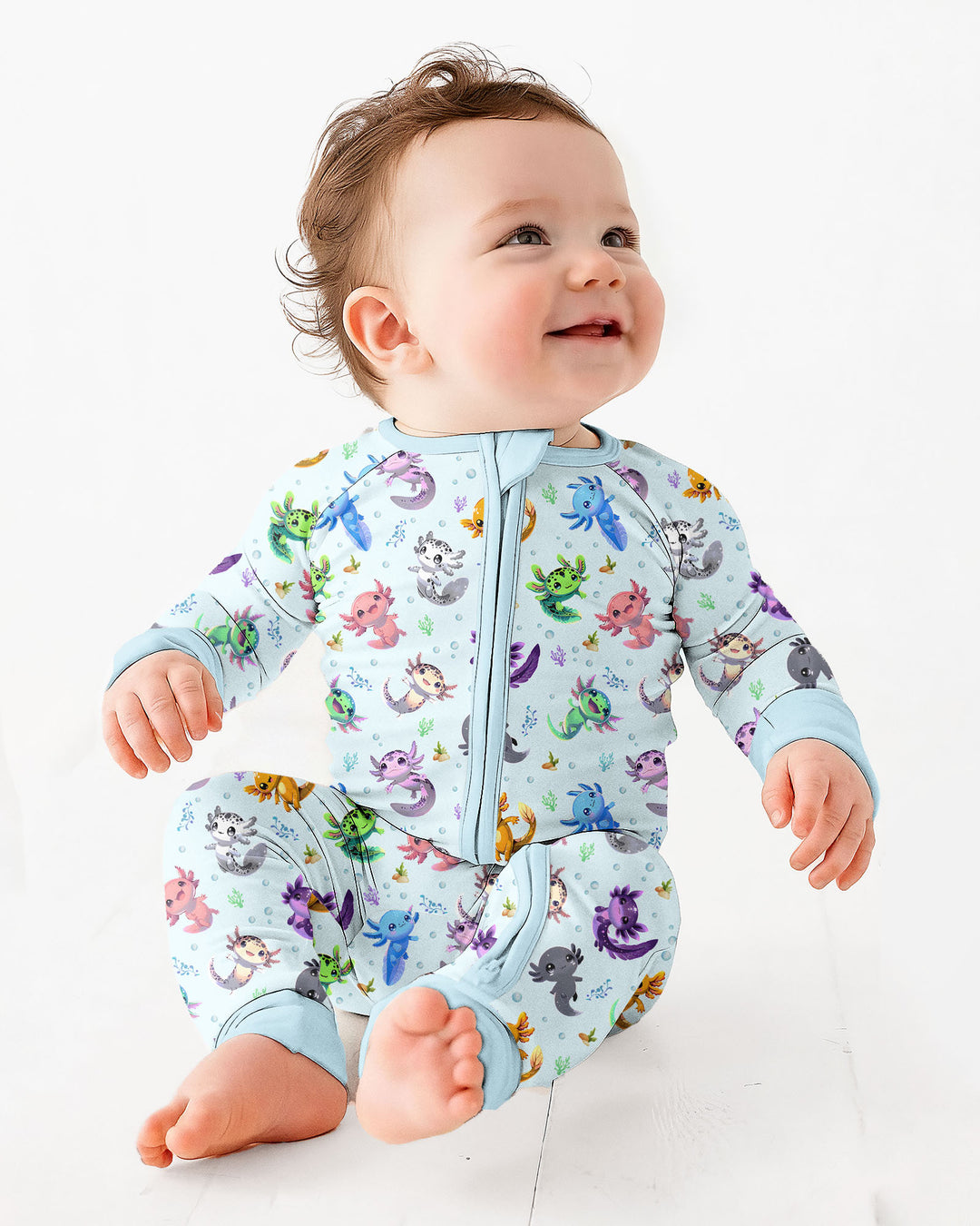 Gerippte Babykleidung mit individuellem Foto - Weich &amp; Skizzenhaft