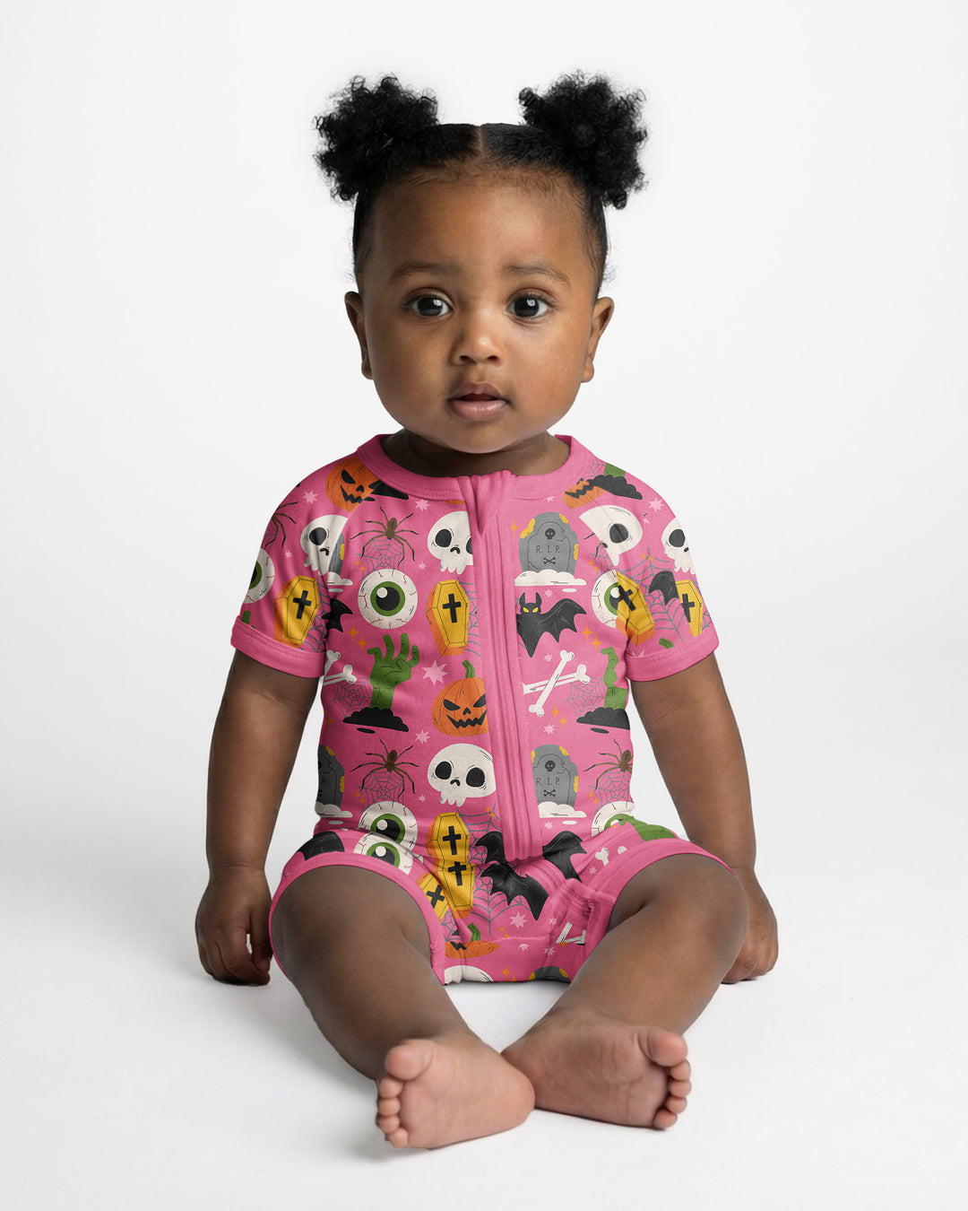 Little Monsters Bamboo Shorty Zippy For Halloween