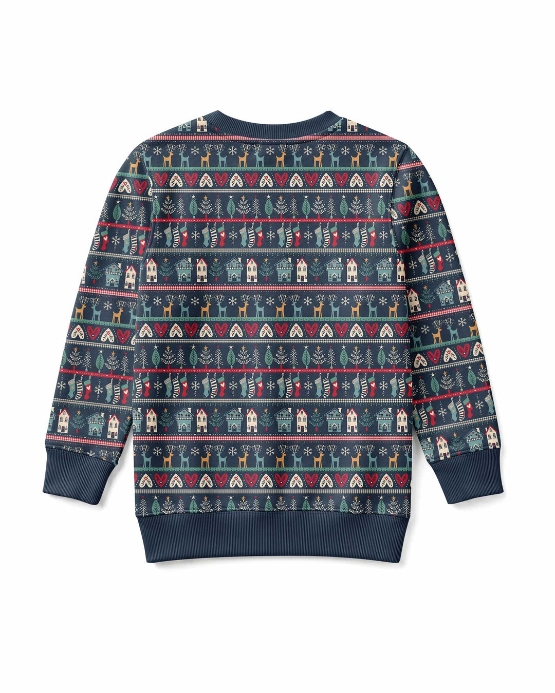 Vintage Nordic Christmas Bamboo Crewneck Sweatshirt