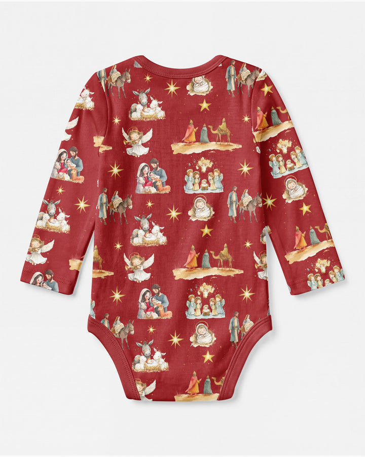 Nativity Joy To The World Bamboo Bodysuit
