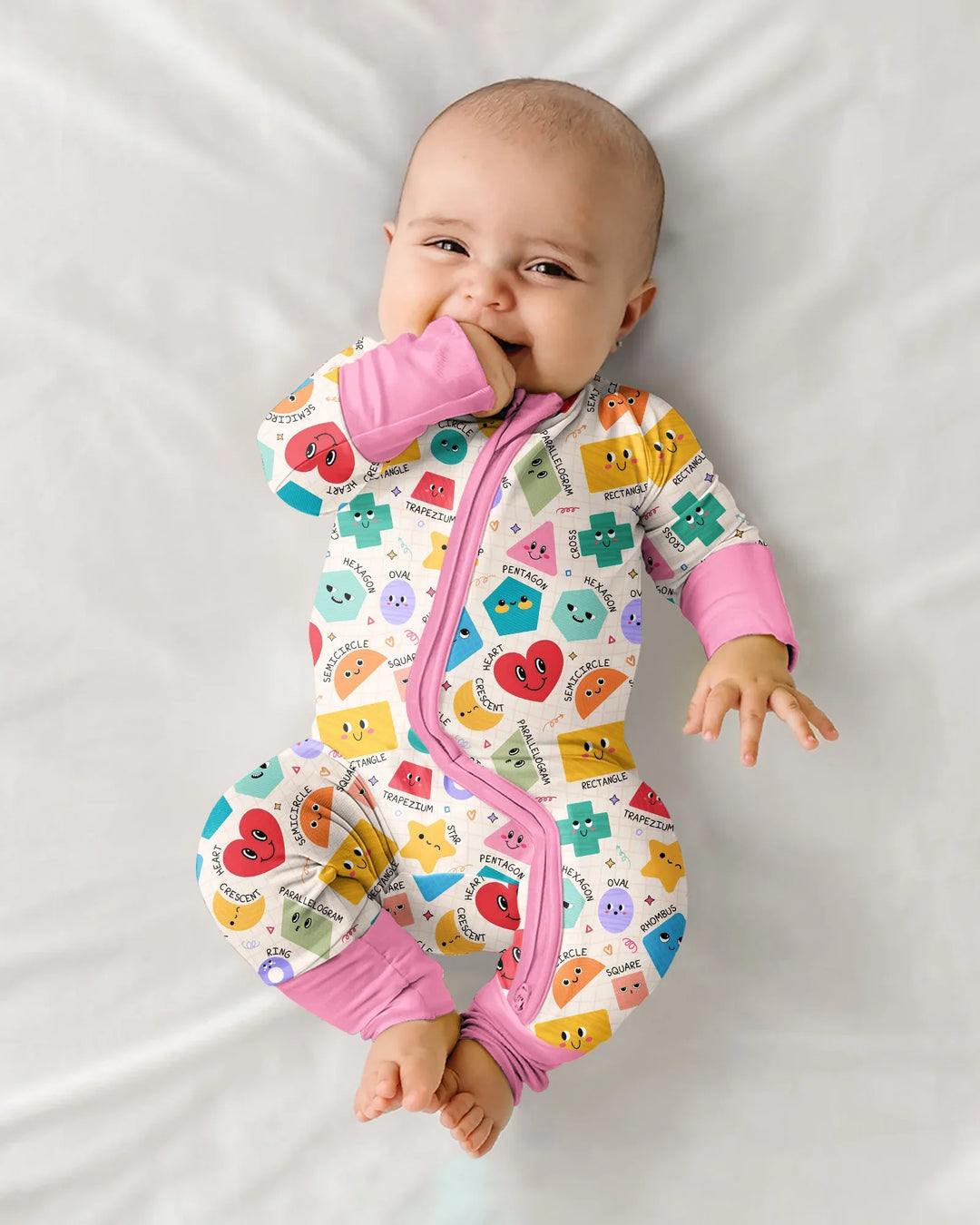 Happy Shape Squad Family Matching Bamboo Convertible Zippy