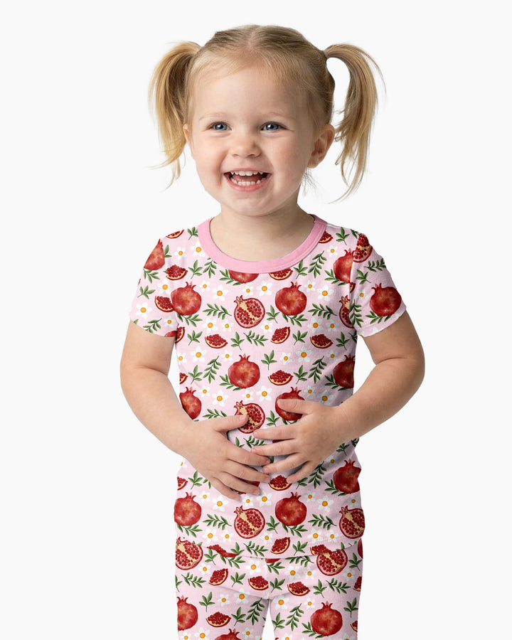 Zweiteiliges, kurzärmliges Pyjama-Set mit Marienkäfern