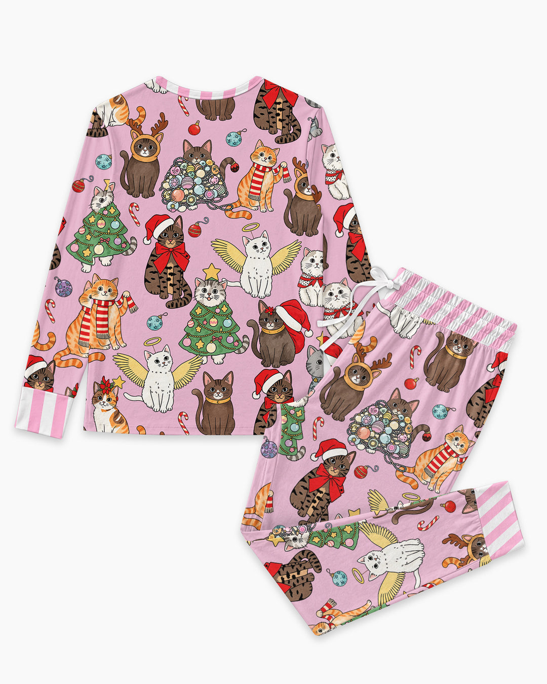 Christmas Kitty Wonderland Bamboo Women Pajama Set
