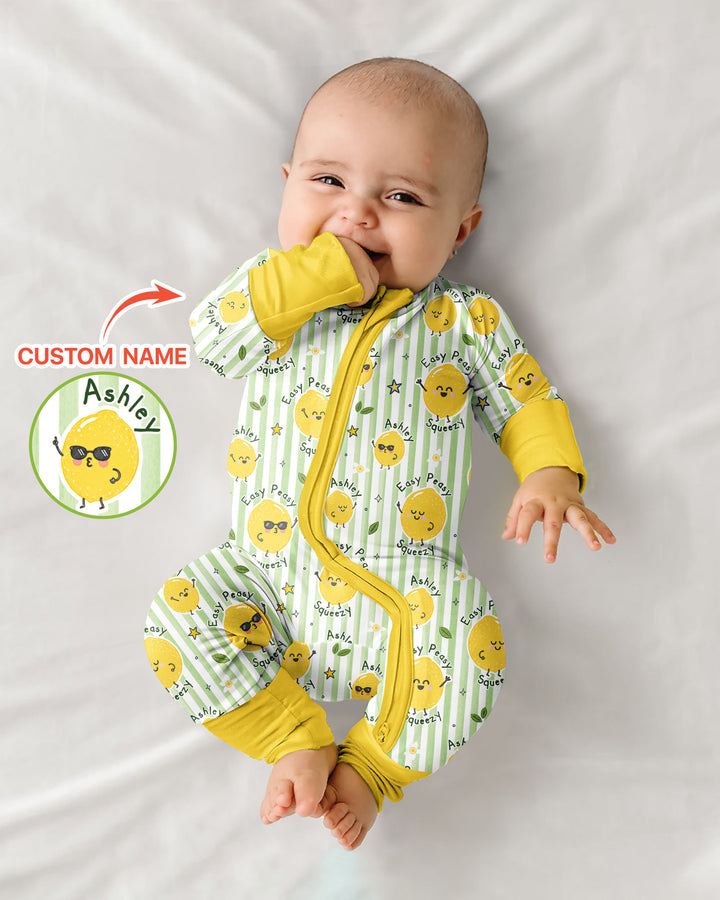 Easy Peasy Lemon Squeezy Custom Name Bamboo Convertible Zippy