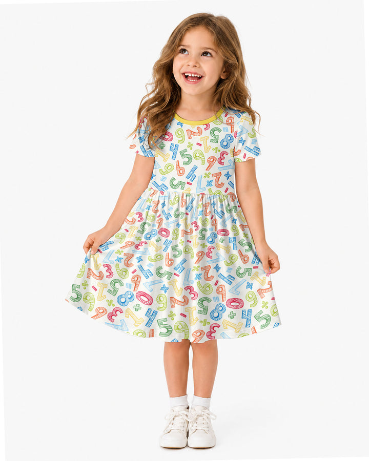 Math Doodles Bamboo Twirl Dress