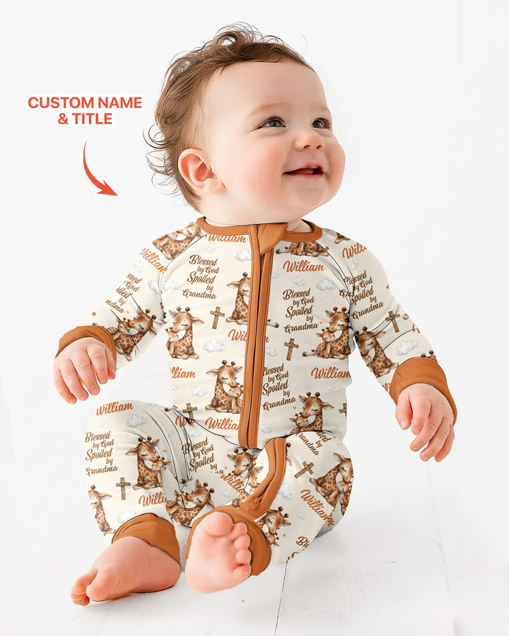 Gerippte Babykleidung mit individuellem Foto - Weich &amp; Skizzenhaft