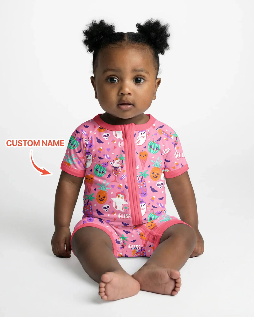Summerween Doodles Bamboo Shorty Zippy
