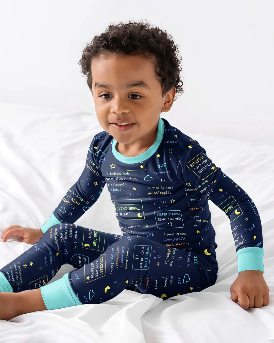 It Techy Job Matching Dad and Son Bamboo Two Piece Long Sleeve Pajama Set