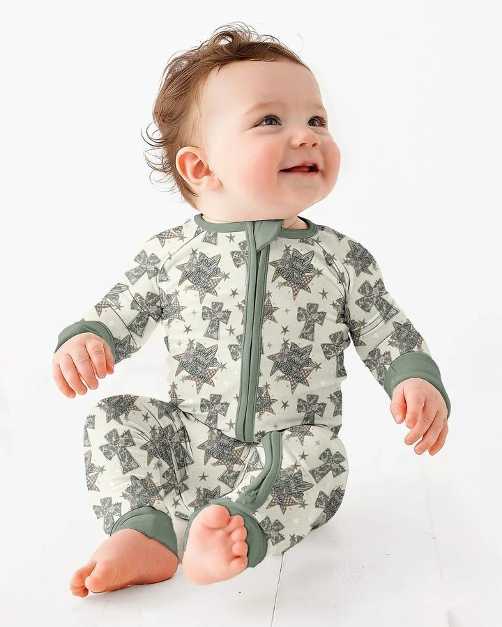Gerippte Babykleidung mit individuellem Foto - Weich &amp; Skizzenhaft