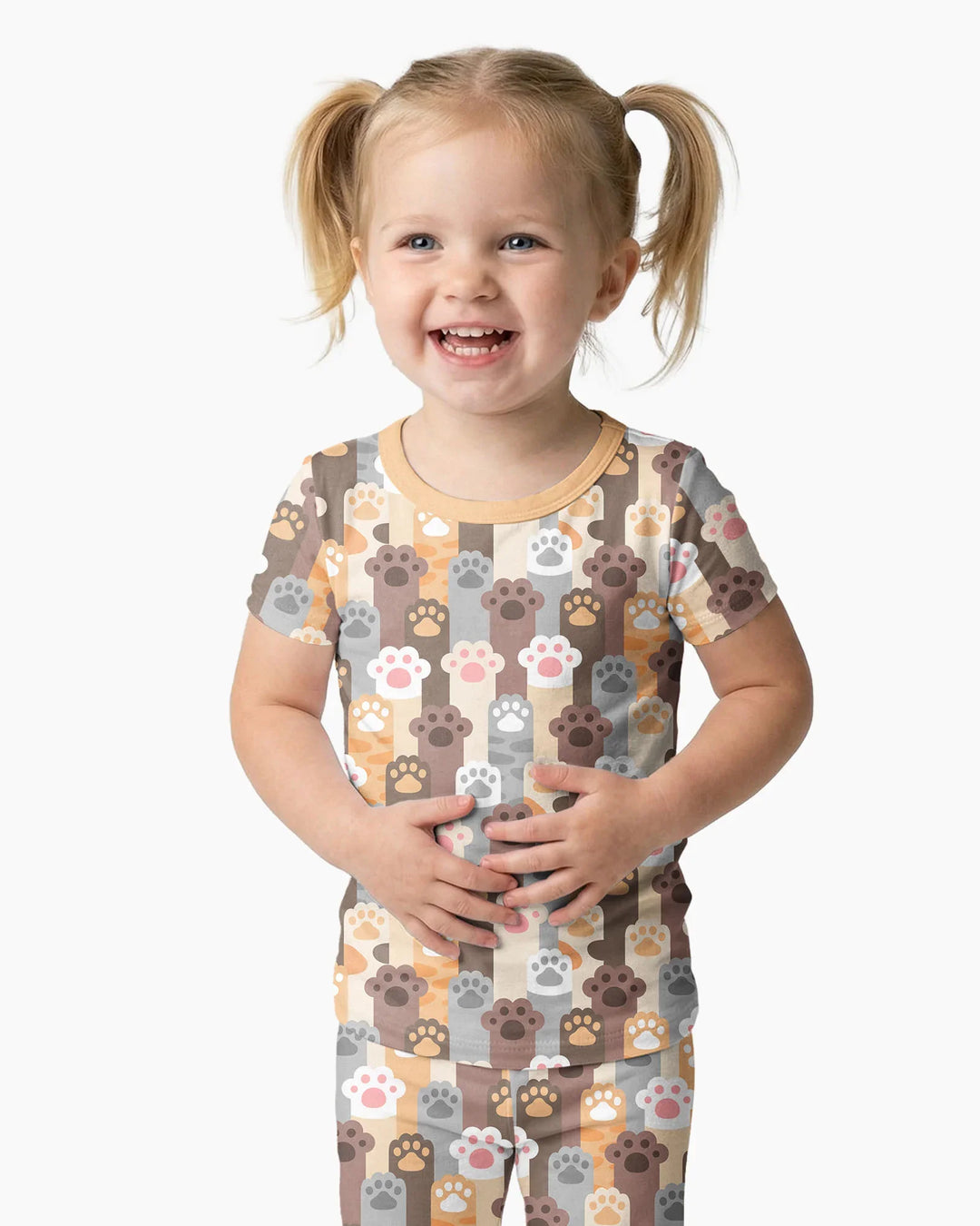Zweiteiliges, kurzärmliges Pyjama-Set mit Marienkäfern