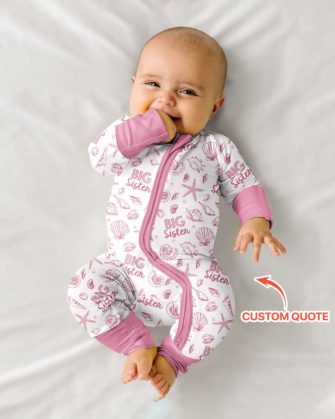 Coquette Seashell Matching Sibling Bamboo Convertible Zippy