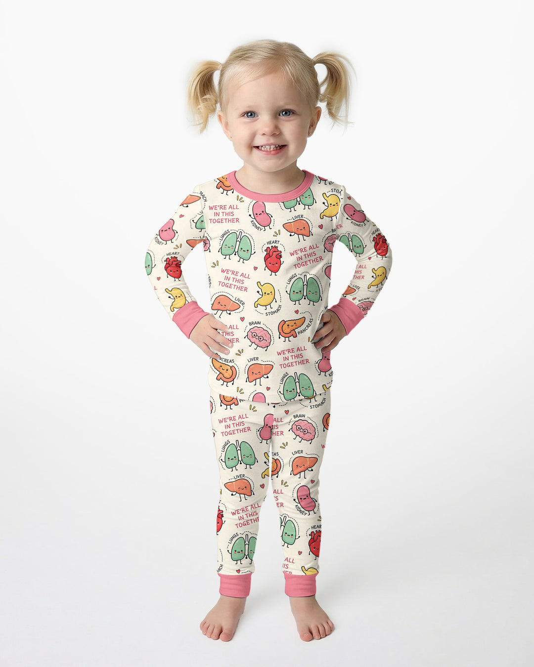 We're All In This Together Bamboo Two Piece Long Sleeve Pajama Set