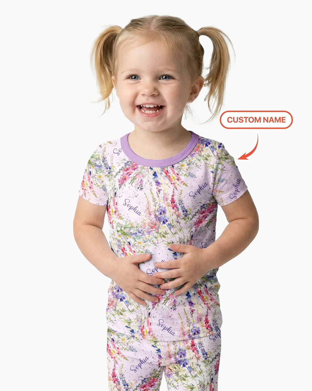 Zweiteiliges, kurzärmliges Pyjama-Set mit Marienkäfern