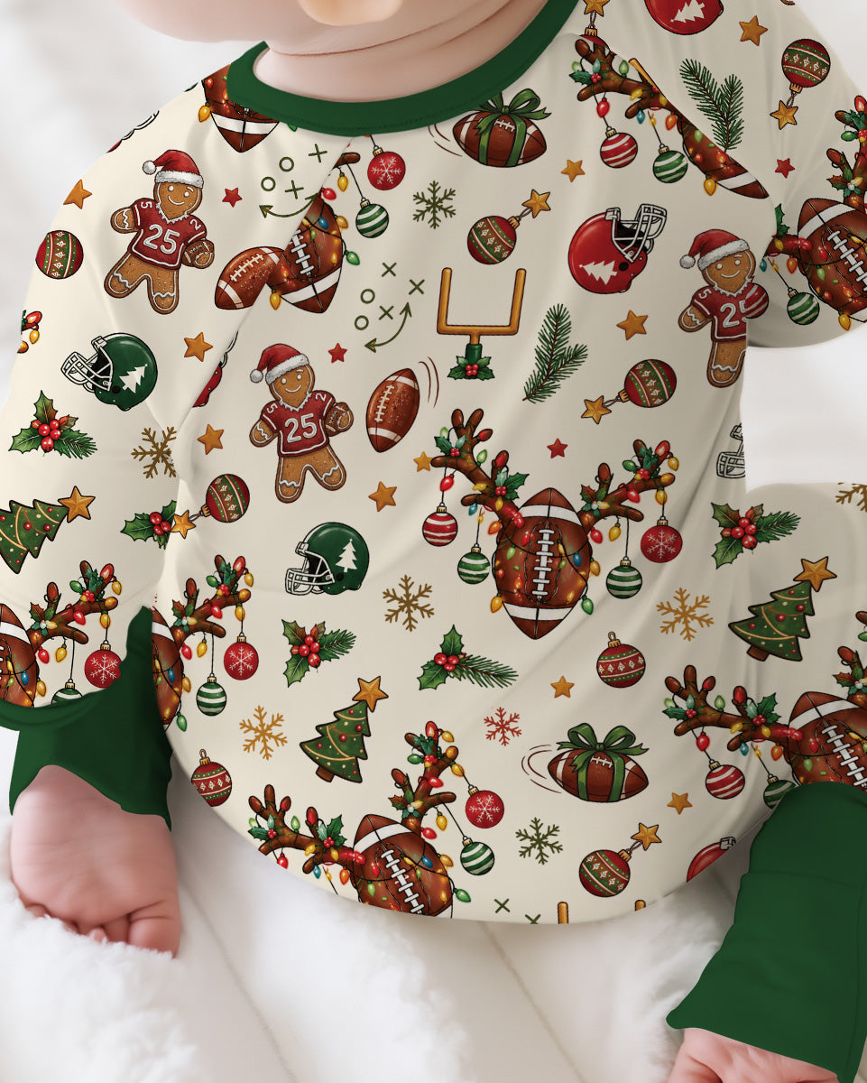 Football Christmas Merry Kickmas Bamboo Convertible Zippy