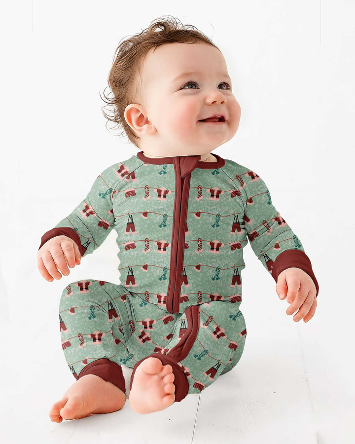 Santa In The Snow Bamboo Convertible Zippy