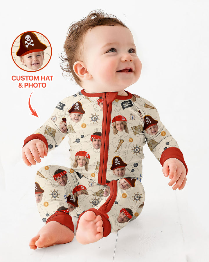 Gerippte Babykleidung mit individuellem Foto - Weich &amp; Skizzenhaft