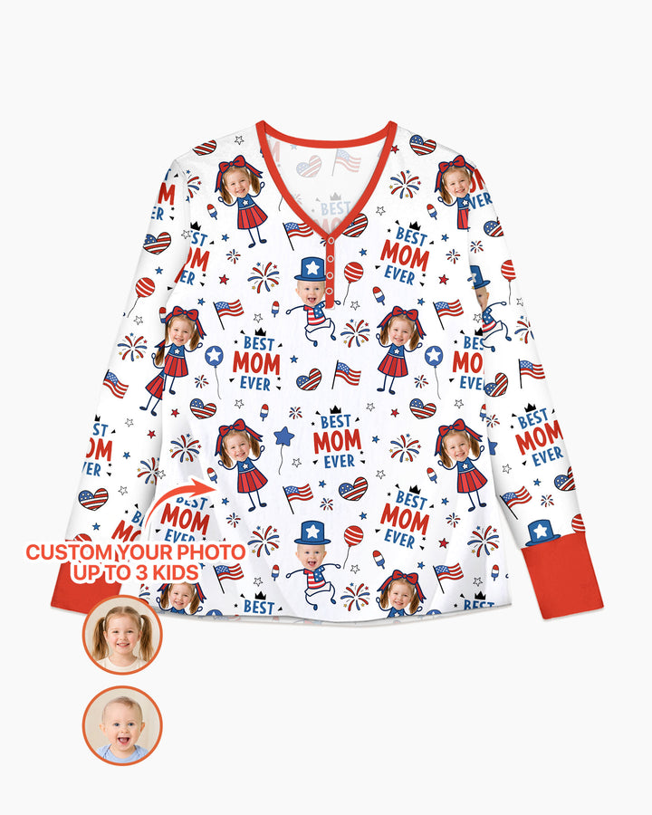 Template Damen Pyjama-Set aus personalisiertem Bambus