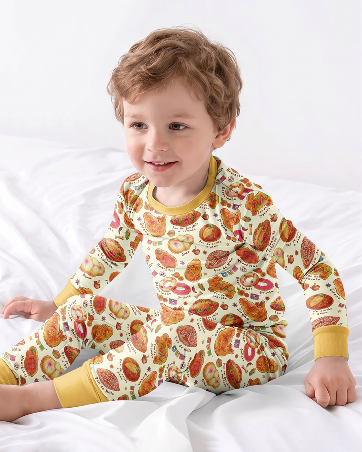 Pan Dulce Dreams Bamboo Two Piece Long Sleeve Pajama Set