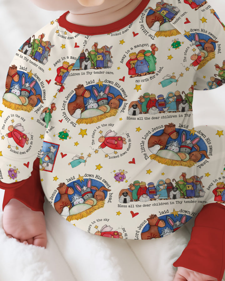 Gerippte Babykleidung mit individuellem Foto - Weich &amp; Skizzenhaft