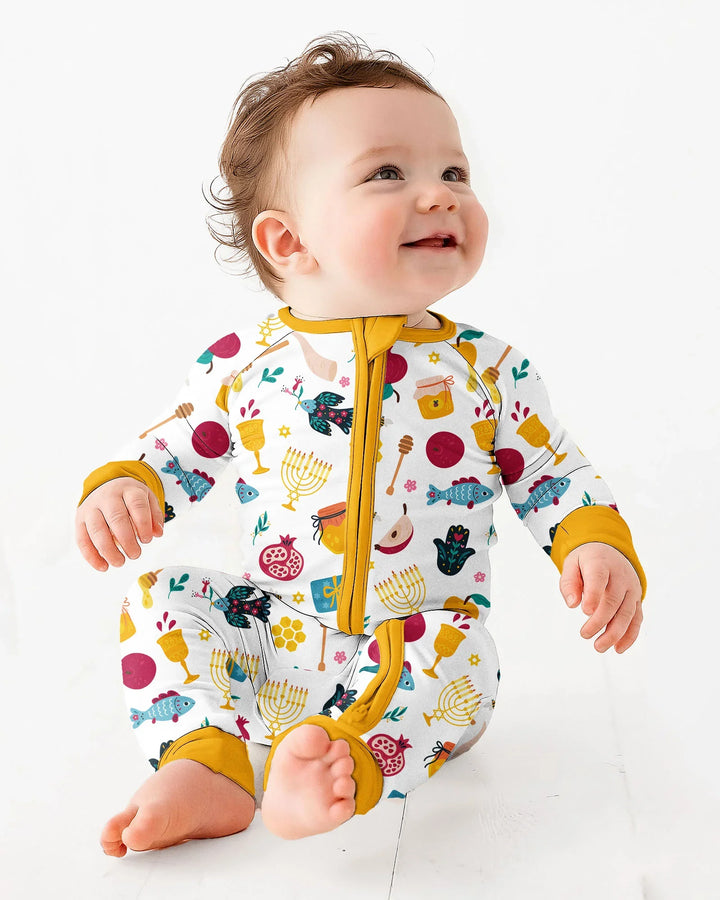 Gerippte Babykleidung mit individuellem Foto - Weich &amp; Skizzenhaft