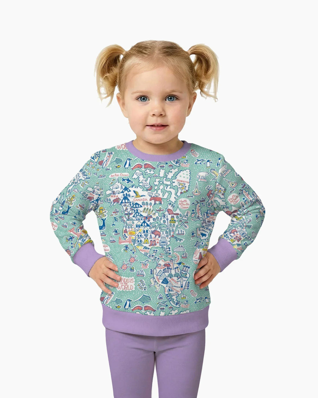 Hello World Wonders Bambus Crewneck Sweatshirt