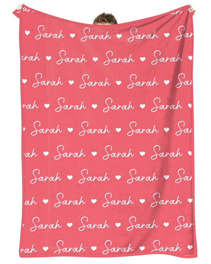 Sweetheart Script Bamboo Blanket