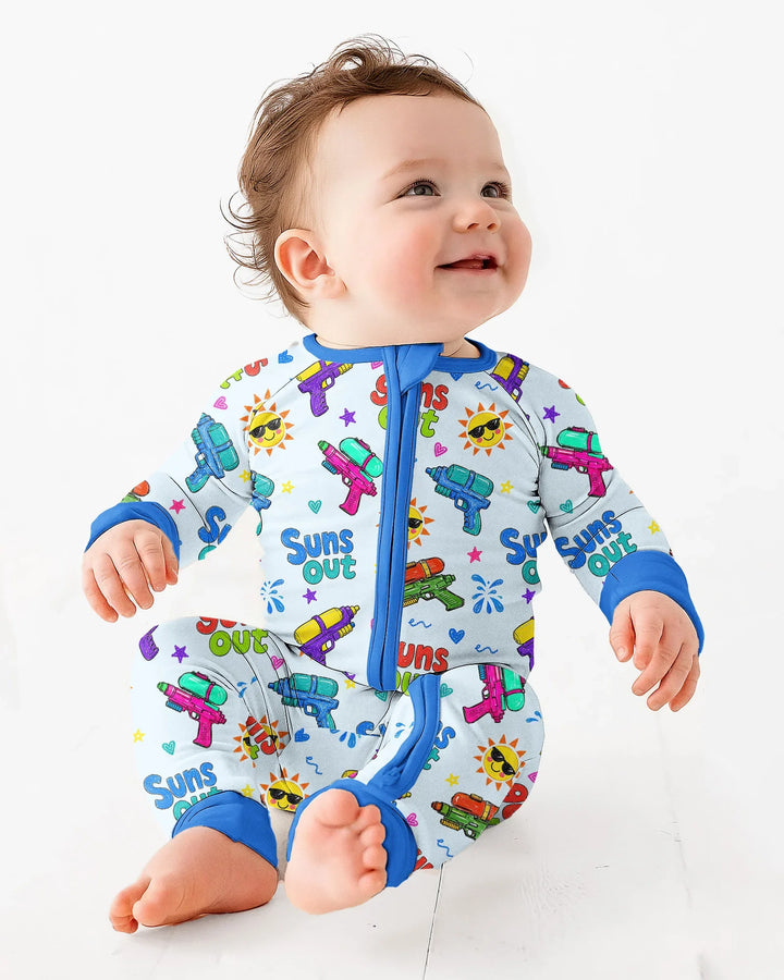 Gerippte Babykleidung mit individuellem Foto - Weich &amp; Skizzenhaft