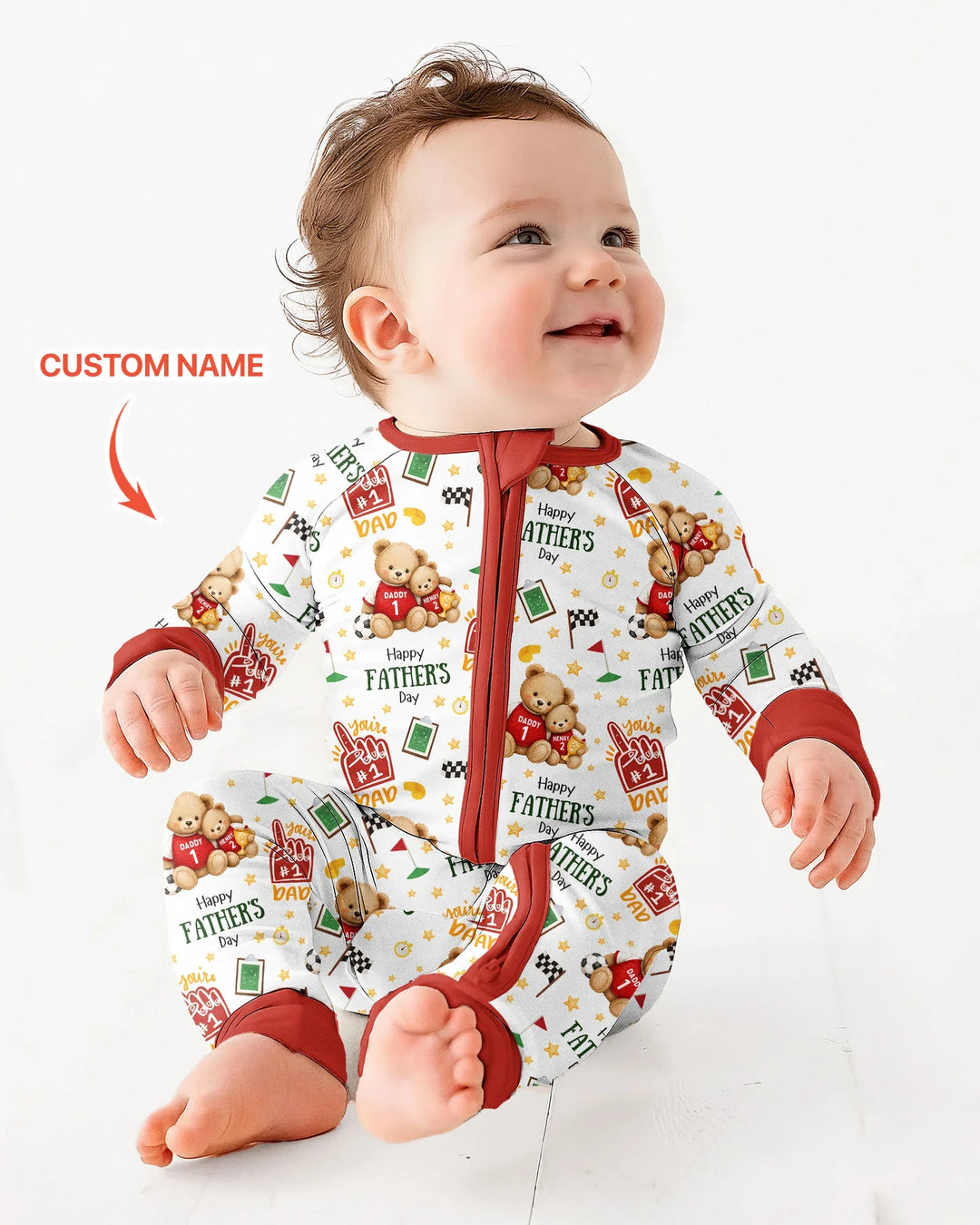 Gerippte Babykleidung mit individuellem Foto - Weich &amp; Skizzenhaft