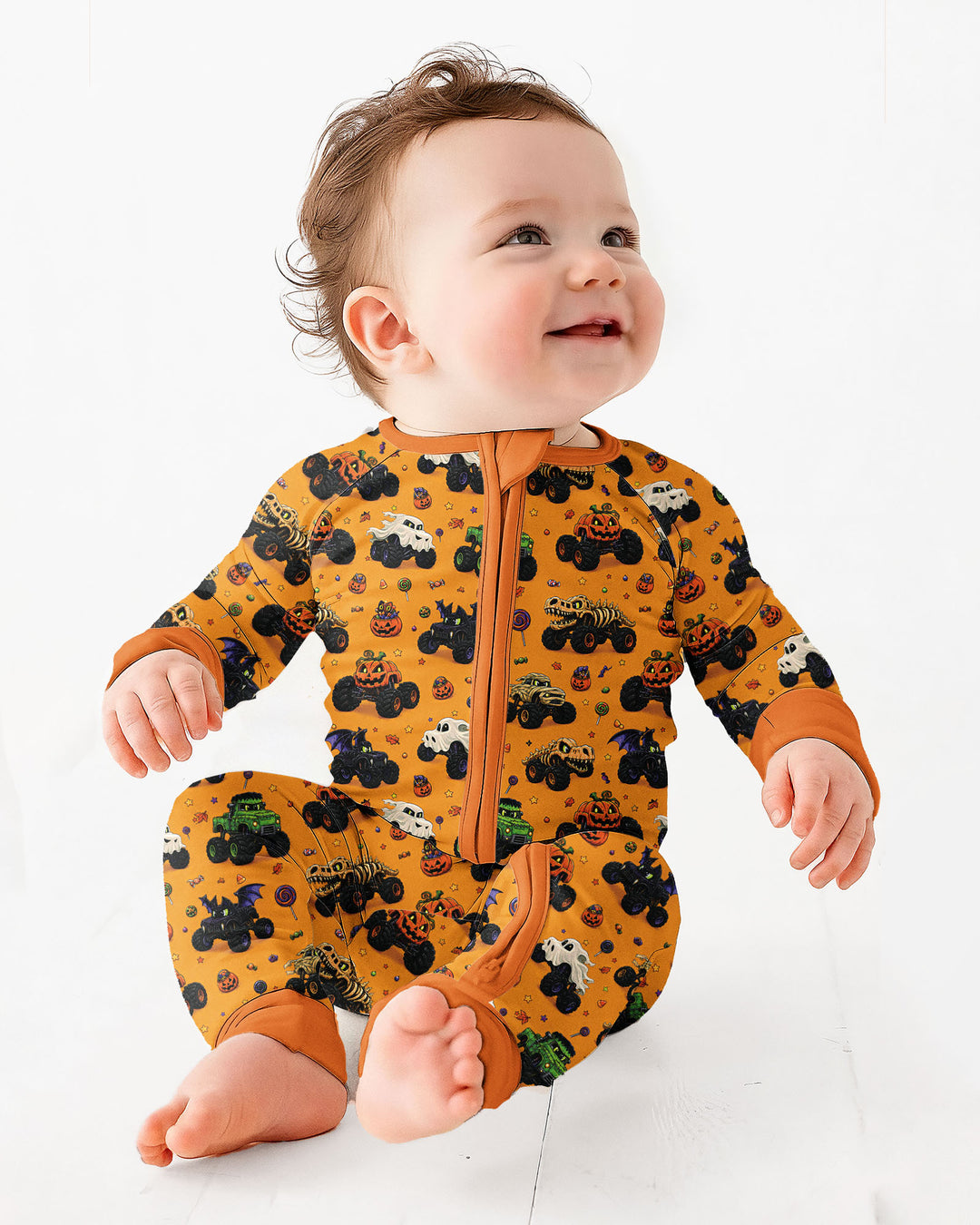 Spooky Monster Truck Bamboo Convertible Zippy