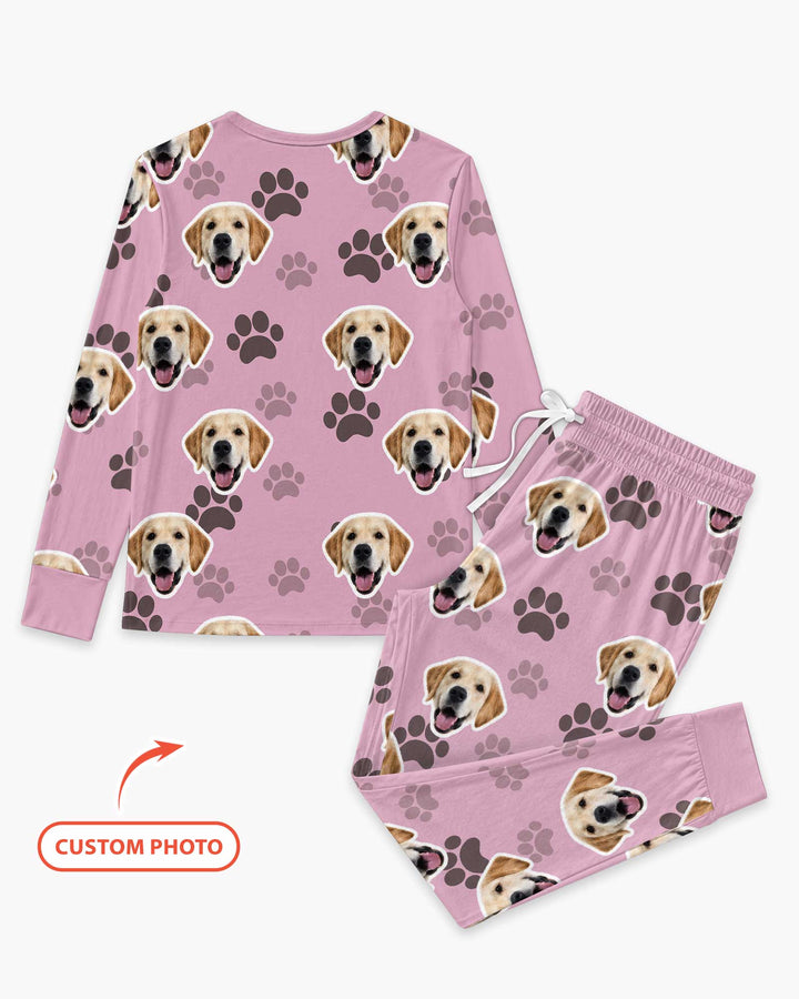 Personalized Dog & Cat Photo Bamboo Women Pajama Set