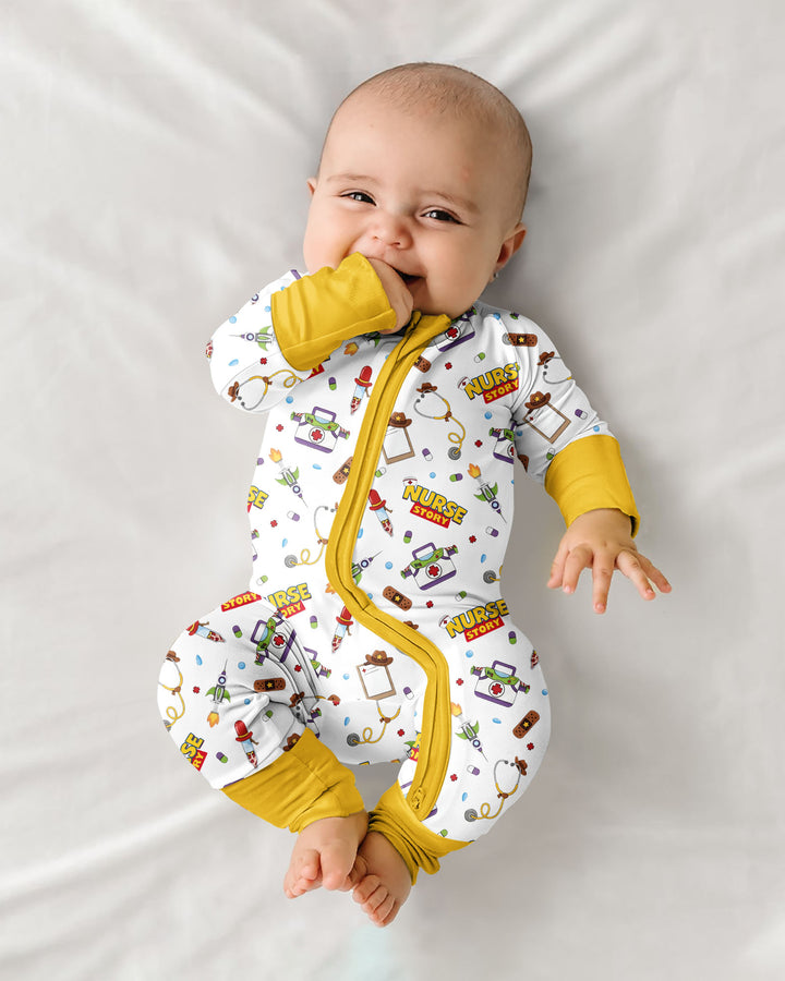 Gerippte Babykleidung mit individuellem Foto - Weich &amp; Skizzenhaft