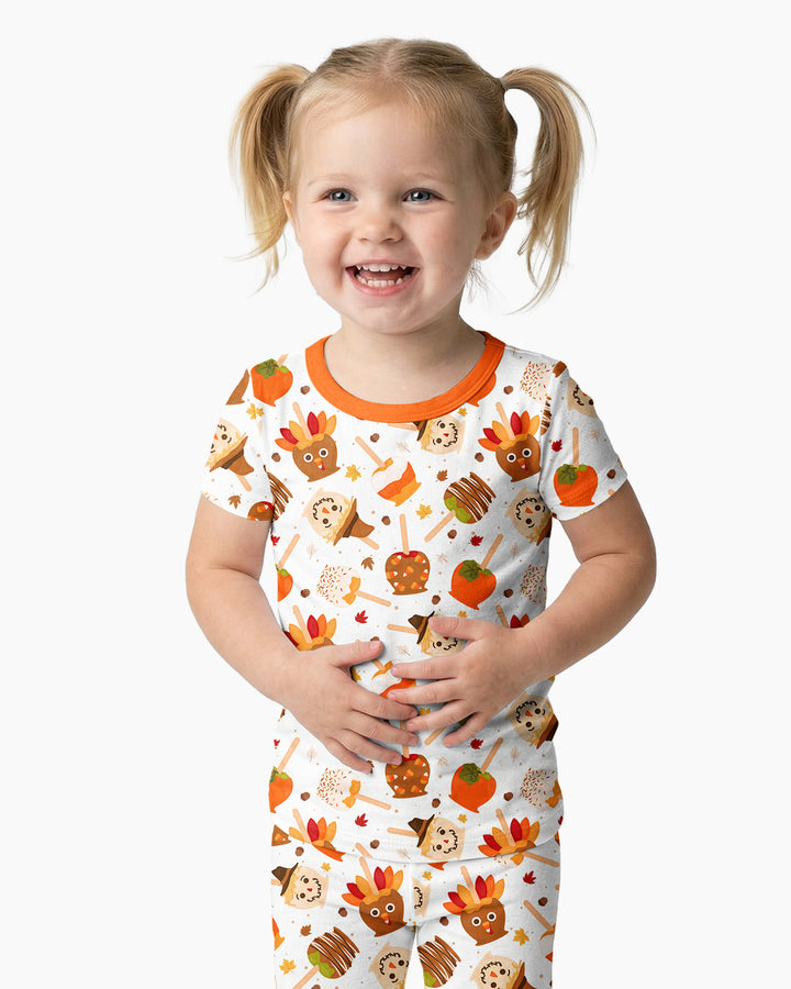 Zweiteiliges, kurzärmliges Pyjama-Set mit Marienkäfern