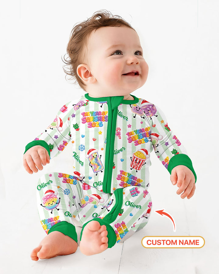 Custom Name The Year of Squishies 2026 Bamboo Convertible Zippy