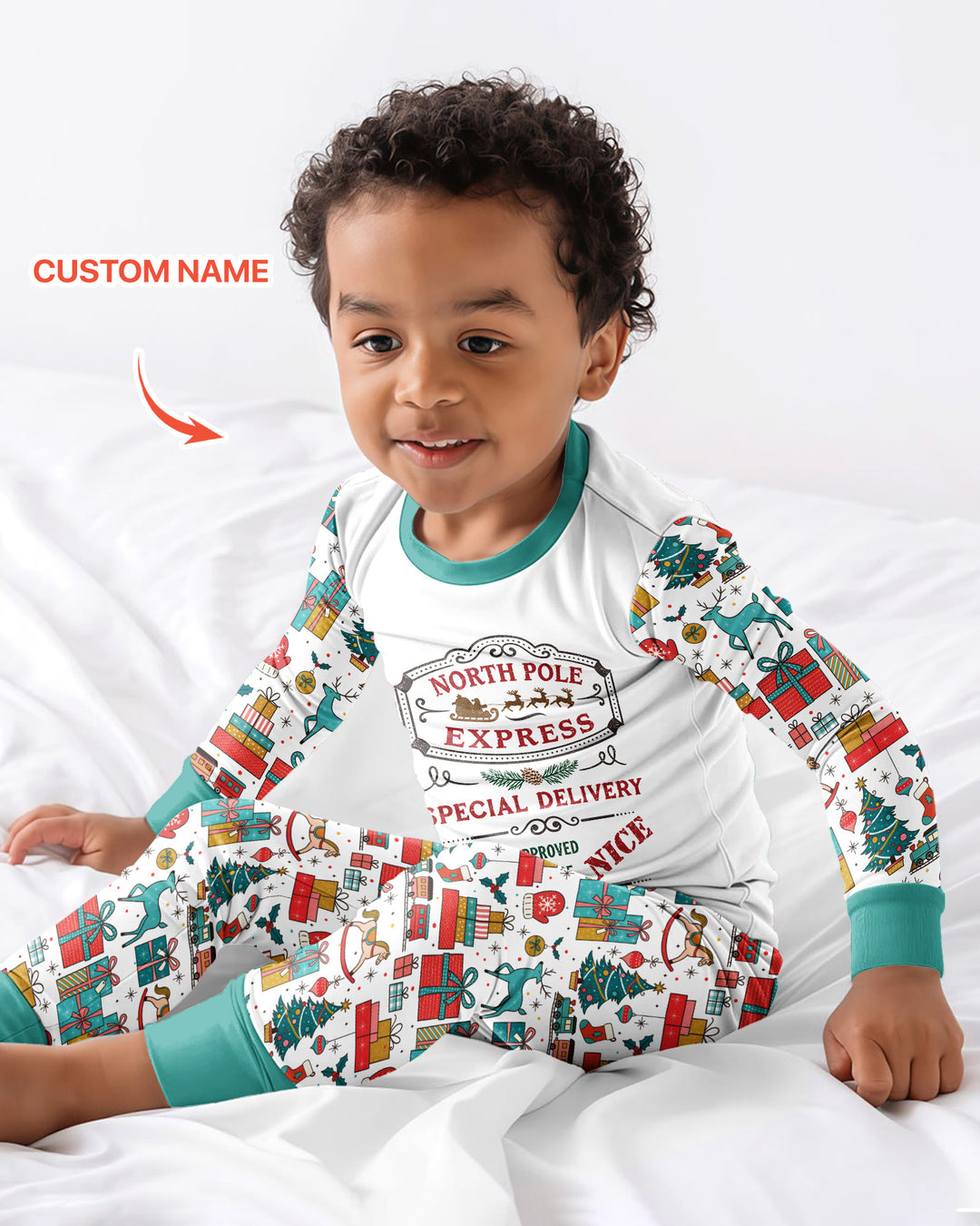 Santa’s Special Delivery Bamboo Two Piece Long Sleeve Pajama Set