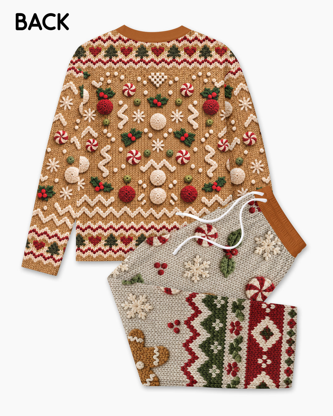 Grumpy Gingerbread Crew Bamboo Men's Pajama Set