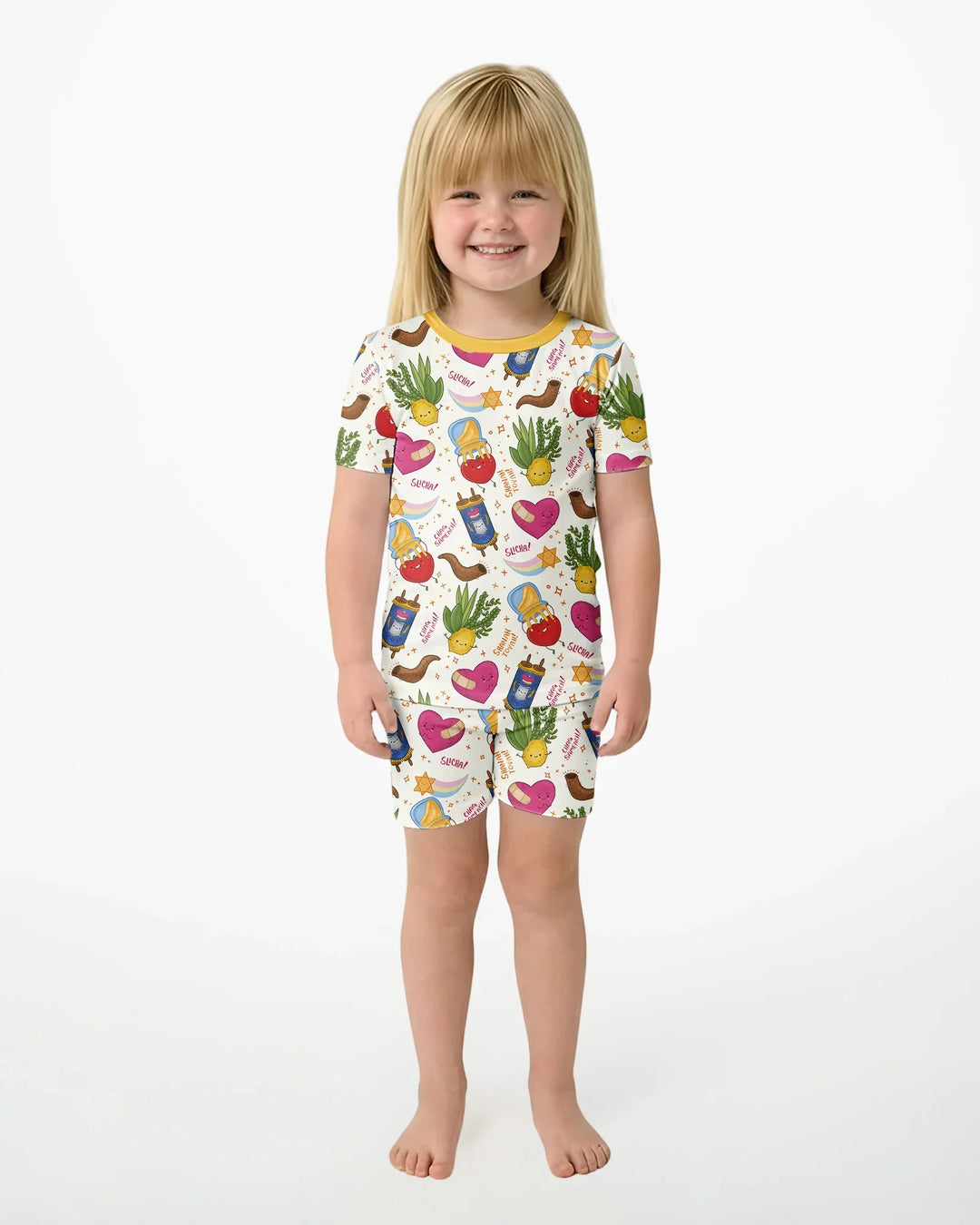 Jewish High Holidays Bamboo Two Piece Short Sleeve Shorts Pajama Set
