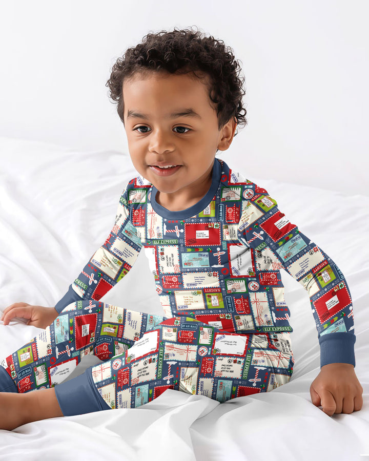 Dear Santa Bamboo Two Piece Long Sleeve Pajama Set