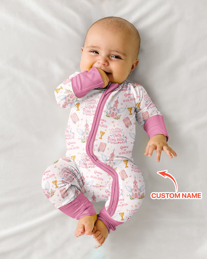 Gerippte Babykleidung mit individuellem Foto - Weich &amp; Skizzenhaft