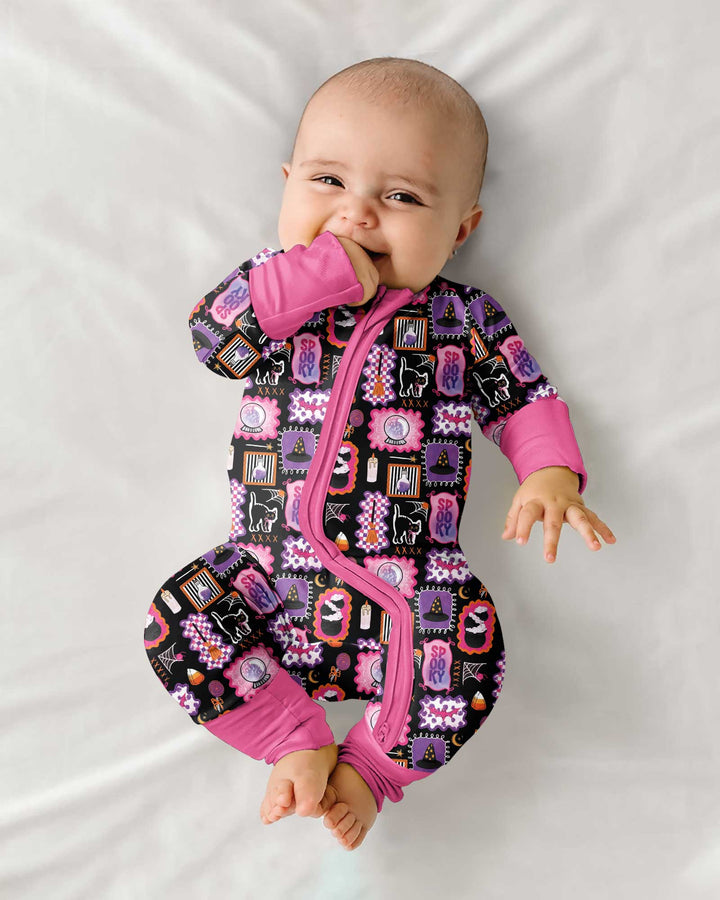 Pink Witchy Halloween Bamboo Convertible Zippy