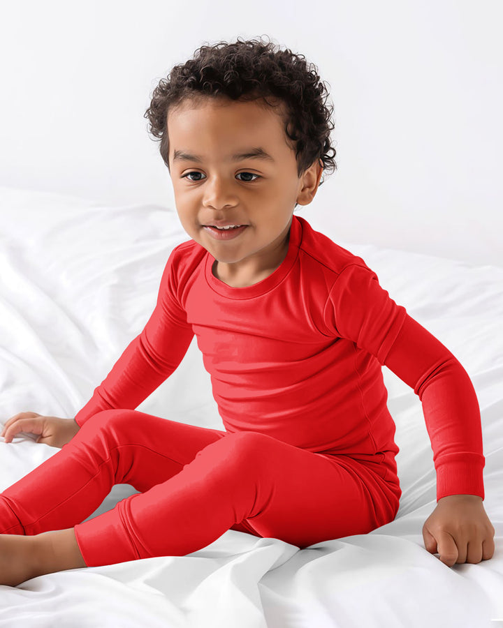 Crimson Bamboo Two Piece Pajama Set
