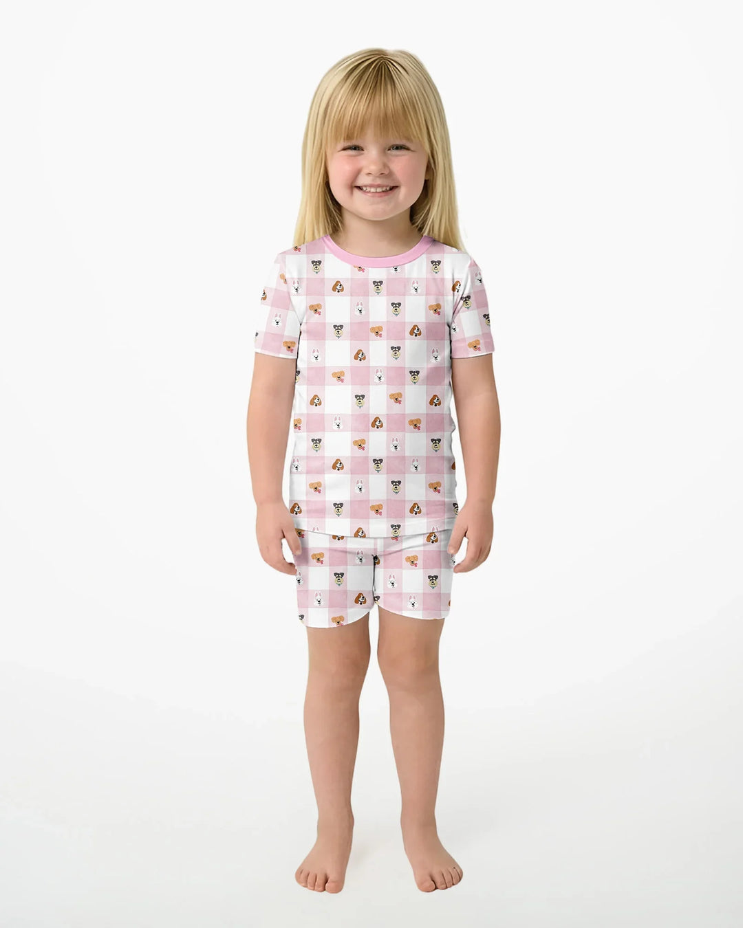 Schlafanzug-Set zweiteilig, kurze Ärmel, kurze Hose, Bambus