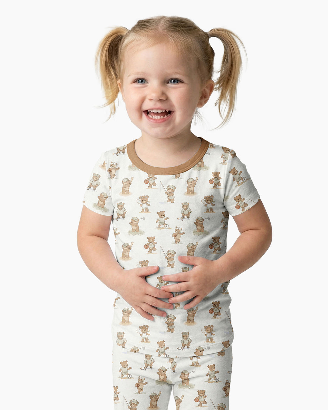 Zweiteiliges, kurzärmliges Pyjama-Set mit Marienkäfern